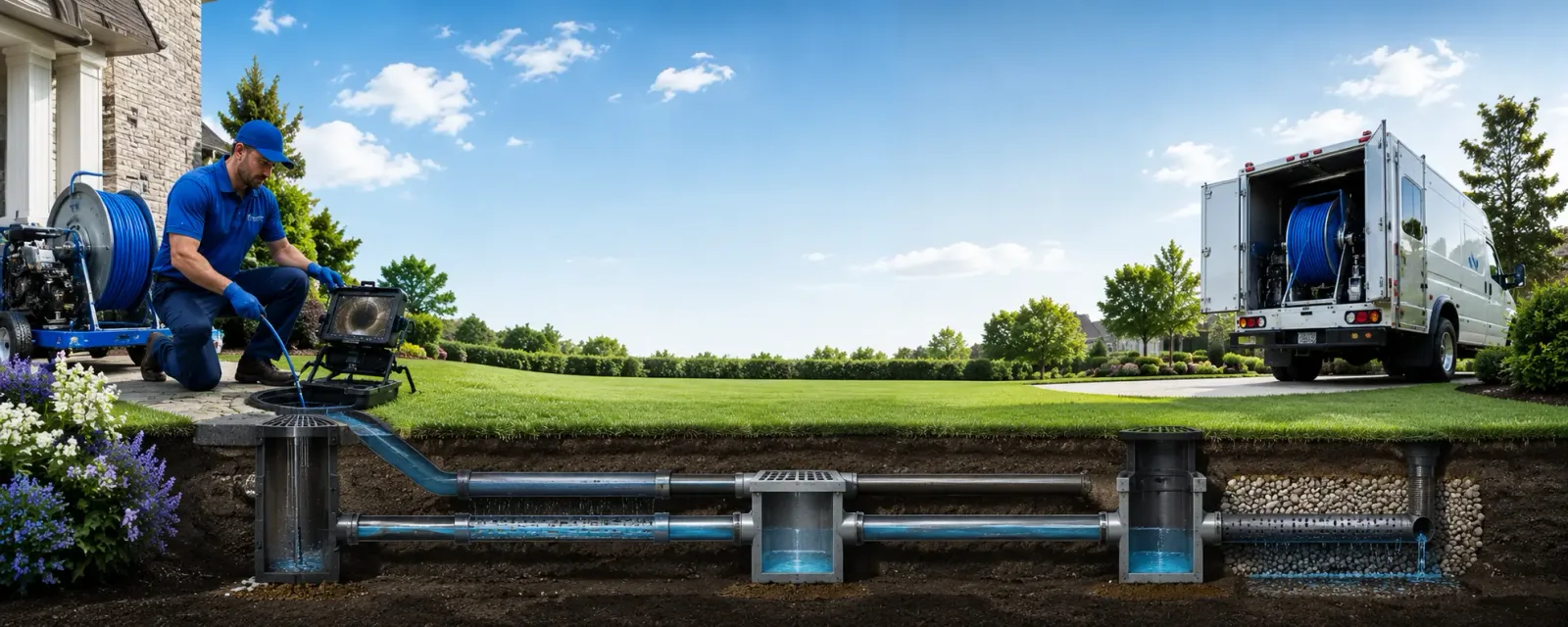 Outdoor drain cleaning information for Harveyville, KS